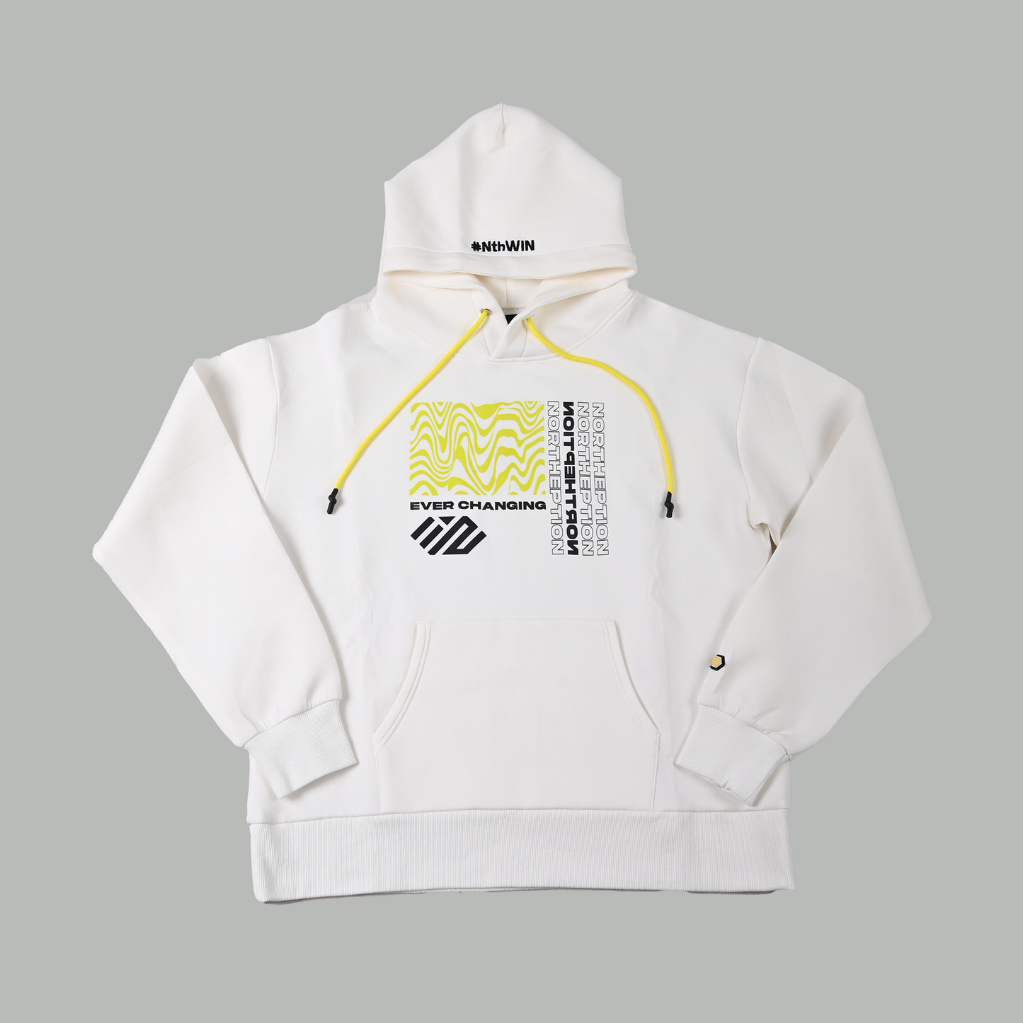 Distortion Hoodie(White/Black)