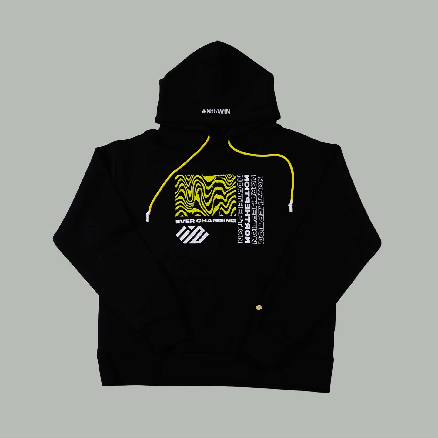 Distortion Hoodie(White/Black)